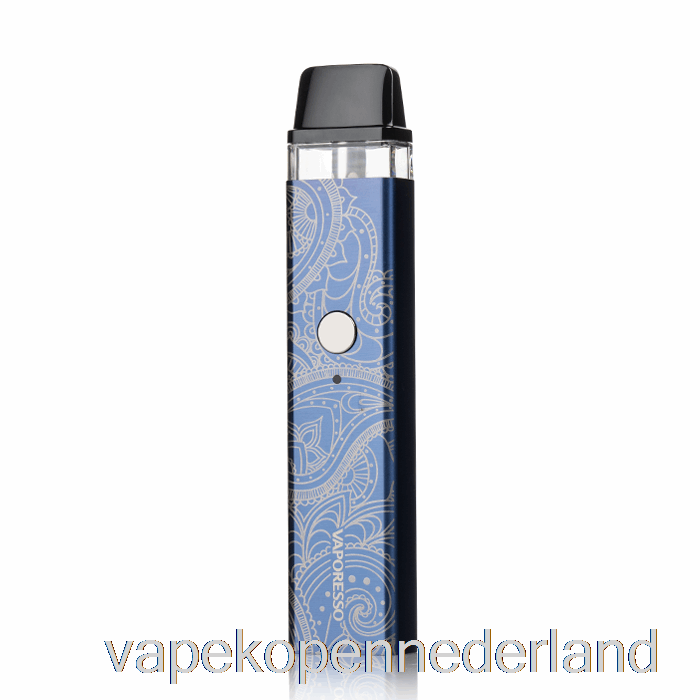 Elektronische Sigaret Vape Vaporesso Xros 16w Pod-systeem Paisley Blauw